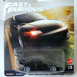 Hot Wheels Fast & Furious 1993 Honda Civic Coupe EX EJ1 Black 