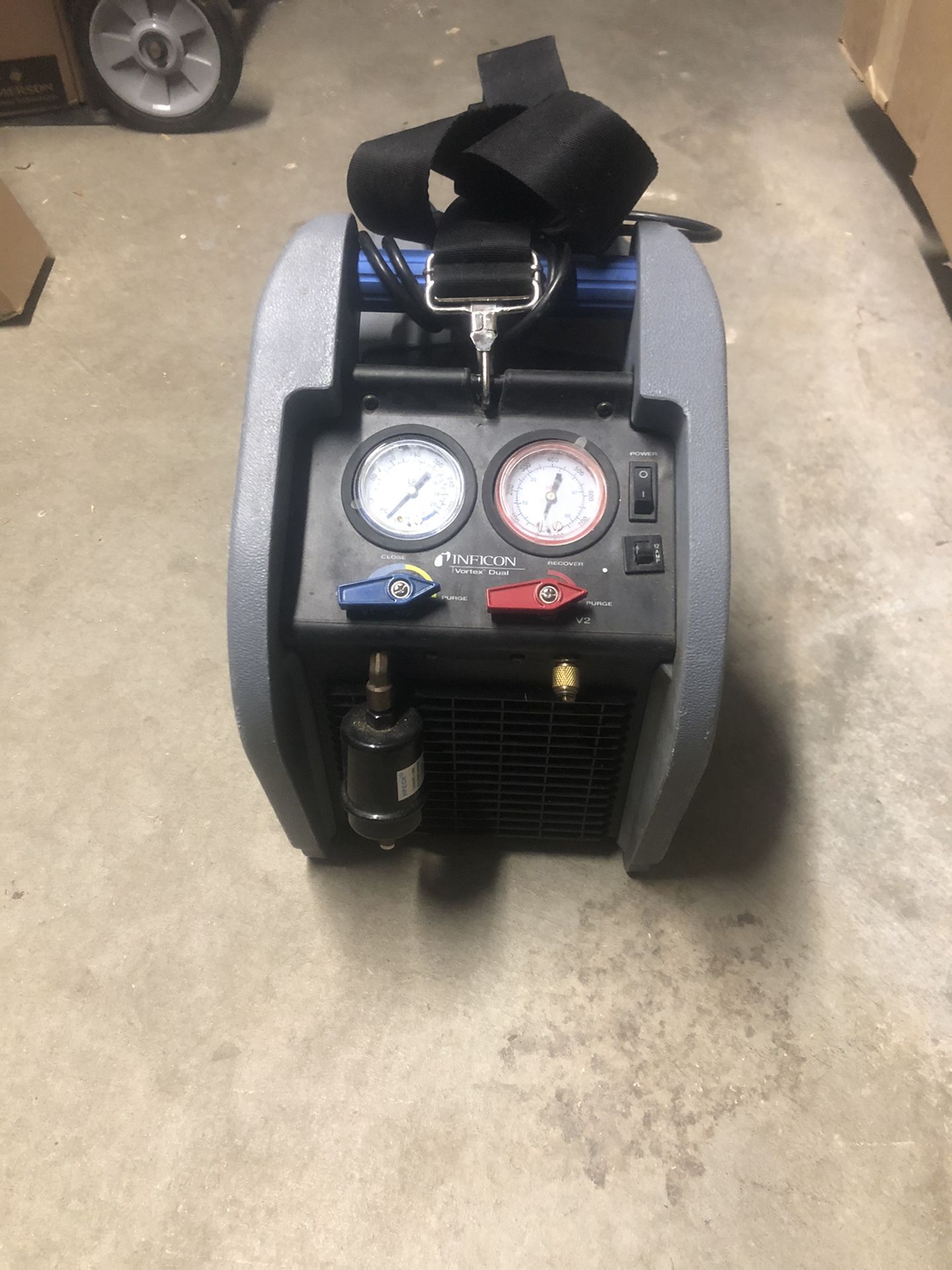 Inficon Vortex Dual Refrigerant Recovery Machine 714-202-g1 for Sale in  Independence, MO OfferUp