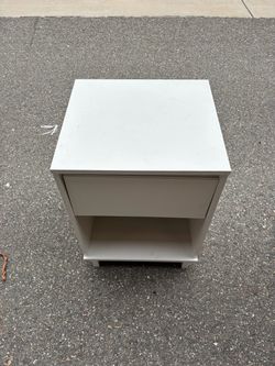 White nightstand