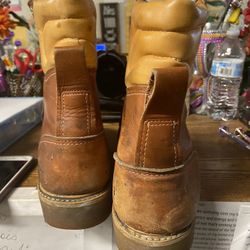 Men’s Caroline Brown Leather Steel Toe Sub Zero Insulated Work Boots Size9.5 E