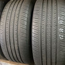 Pair Tires 245 45 20