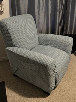 Light Blue Recliner OBO