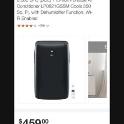 8000 BTU Portable A/c