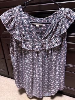LOFT Printed Blouse