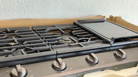 36 inch black stainless steel cooktop