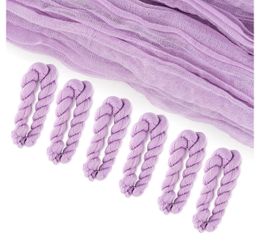 20 Pack Cheese Cloth Table Runners, 10 Foot Cheesecloth Table Runner Boho, Cheesecloth Table Runner 35x120, Lavender Cheesecloth Table Runner, Purple 