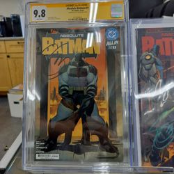 Absolute Batman #1 9.8 !!! Signed comic cgc