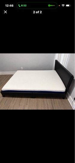 Full mattress and bed frame