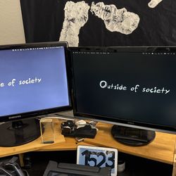 25" Monitors (Samsung & Dell)