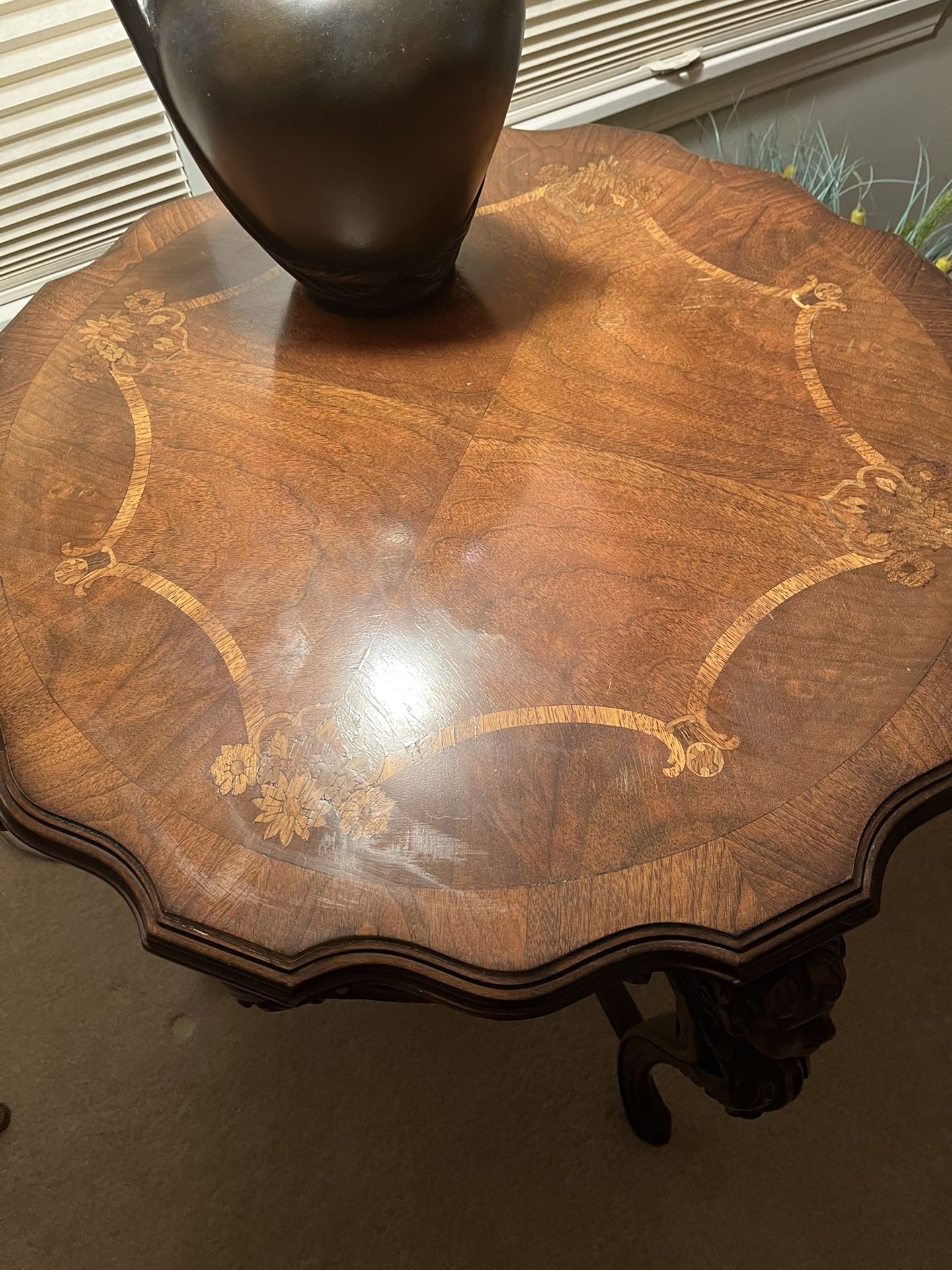 Antique Table Red Oak