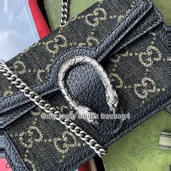 Gucci Black Dionysus GG Velvet Super Mini Bag - Farfetch