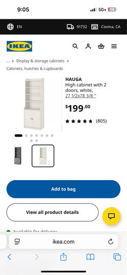 Never opened: ikea bookshelf 150$