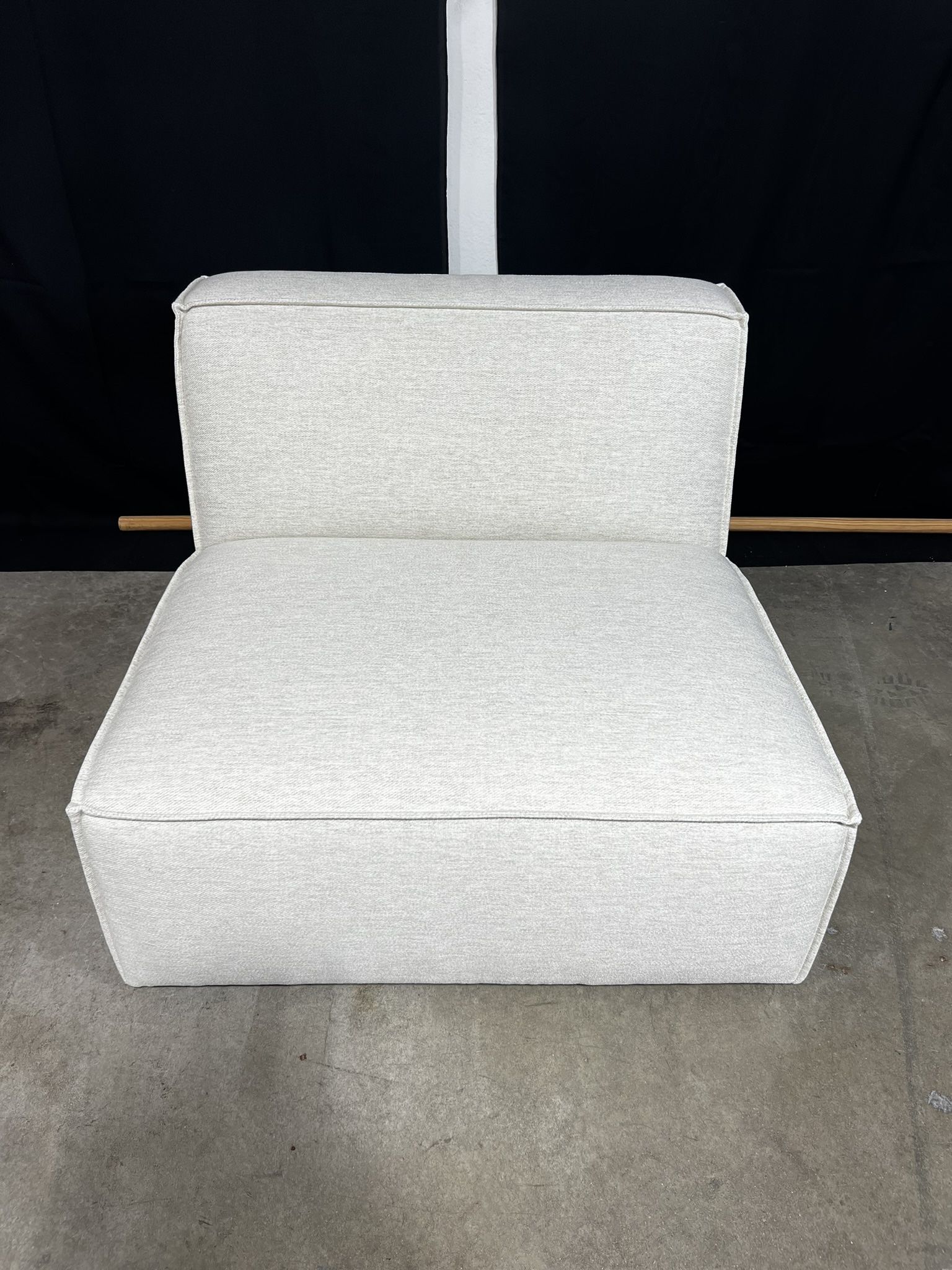 Castlery Jonathan Armless Sofa (Performance Creamy White)
