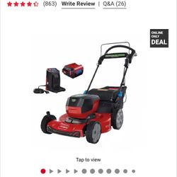 Toro Lawn Mower 60 V Battery Self-Propelled Lawn Mower Kit