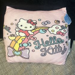 Hello Kitty Pink Cloud Pillow New 