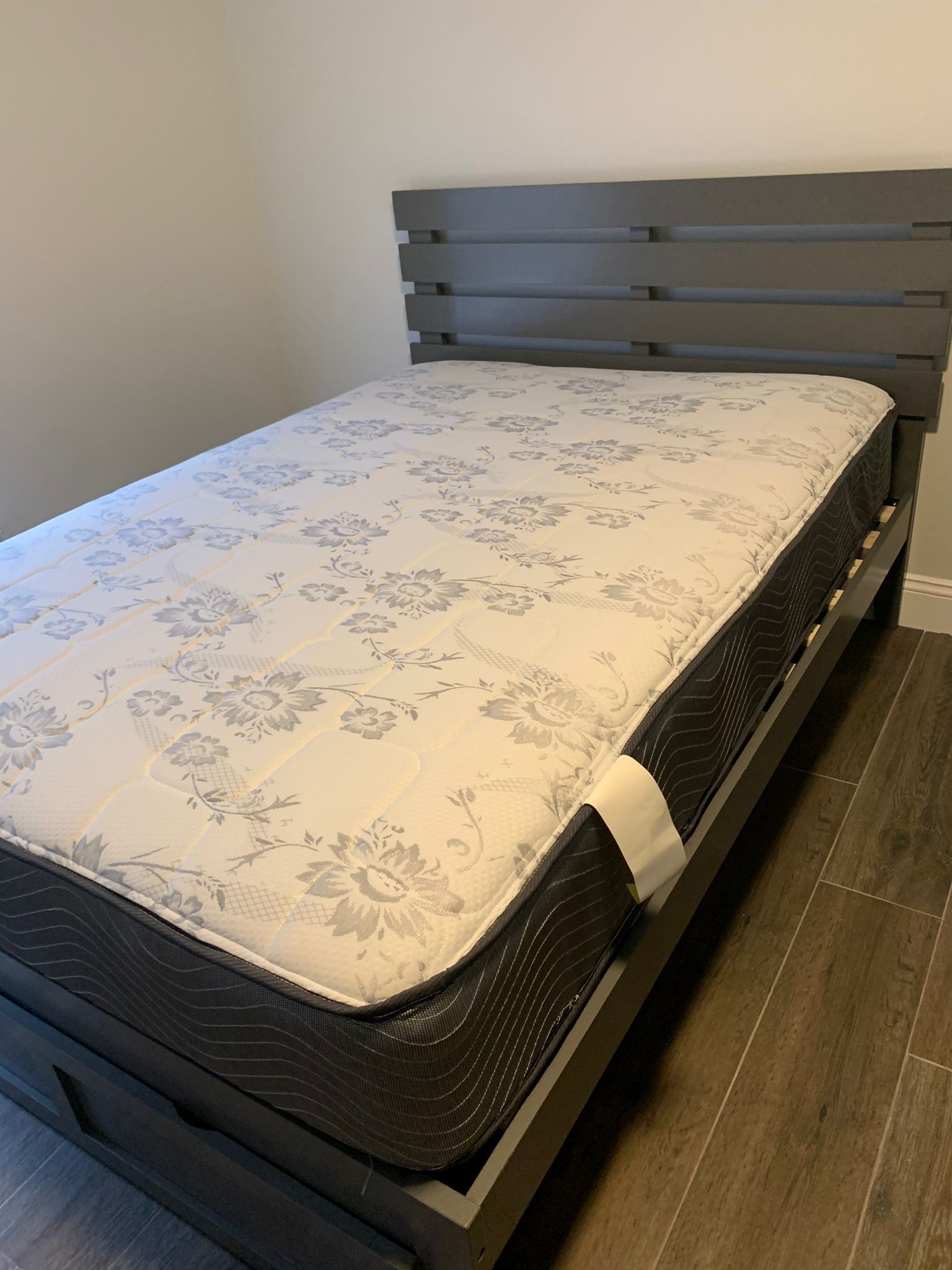 NEW Queen Mattress And Box Spring 2 Pc Bed Frame Is Not Included