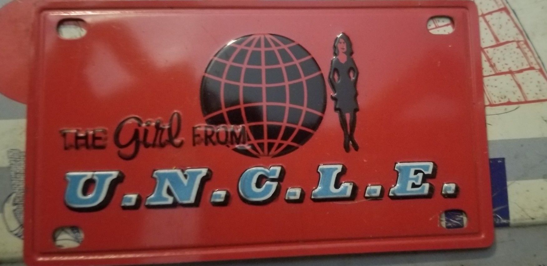 1960s Girl From Uncle License Plate