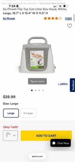 Large Enclosed Cat Litter Box