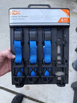 HDX 6-Foot Locking Tie-Down Straps – 3 for $5