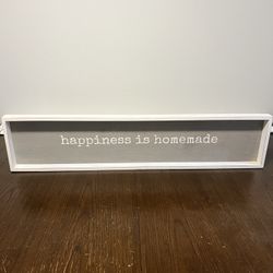 Happiness Is homemade decoration.