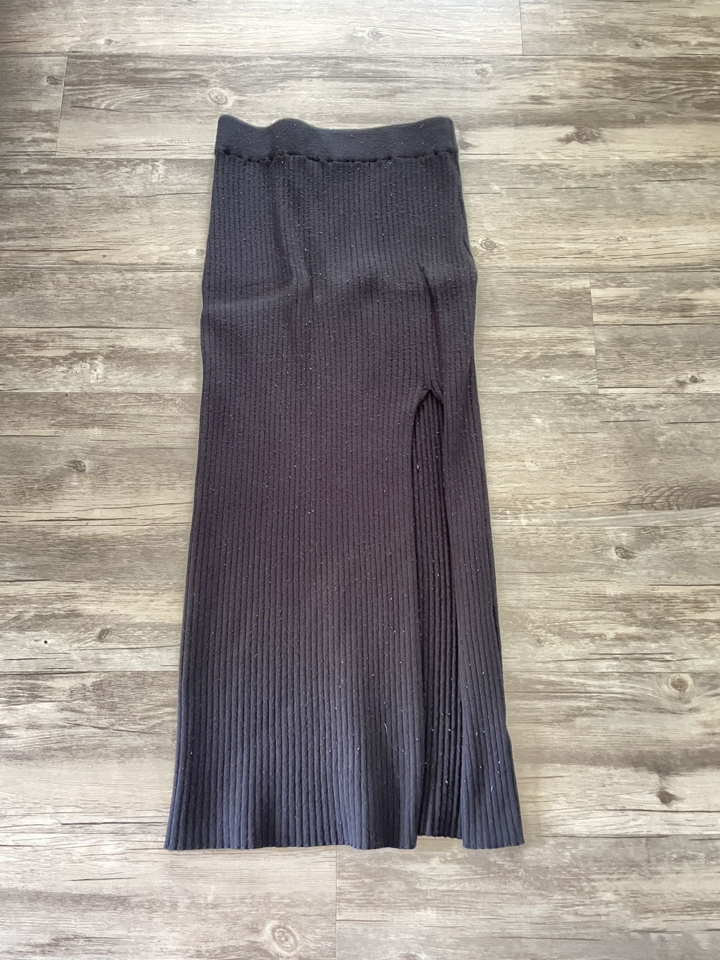 High Waist/mid-waist Black Winter Skirt
