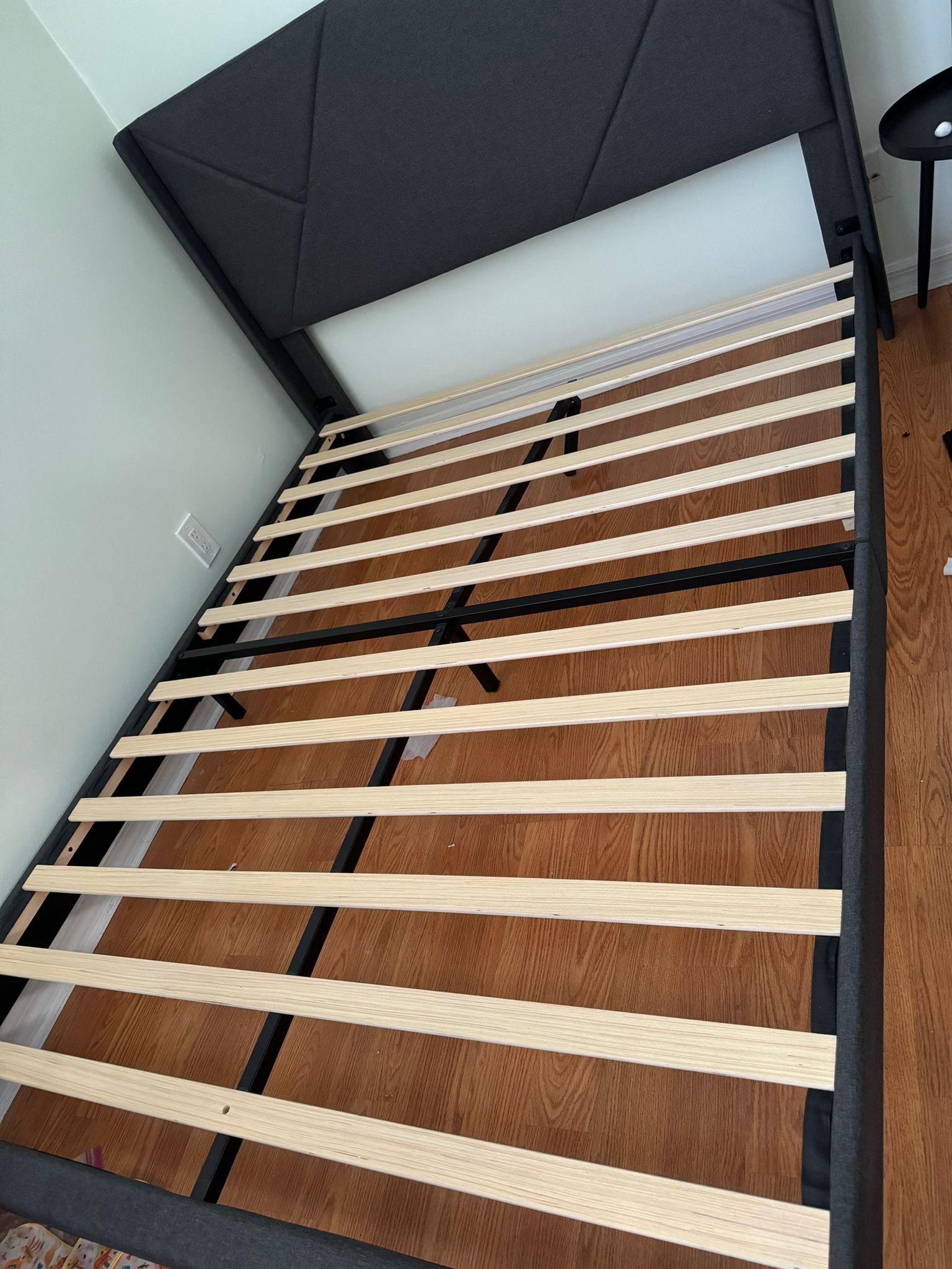 Bed Frame - Gray - Easy To Assemble 