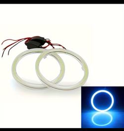 4 piezas nuevas 70 mm/6.99 cm Luces LED Angel Eyes para coche y motocicleta, anillo halo LED, luces decorativas Angel Eyes, sin batería