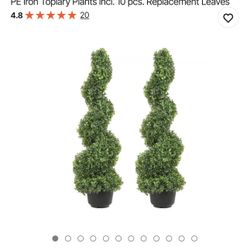 Artificial Boxwood Tower Topiary Spiral Artificial Plant