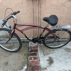 schwinn cruiser 7 beach cruiser Red 