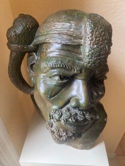$4,500.00 African sculpture from Zimbabwe, made from Verdite stone which came out of a cave.