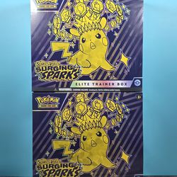 FS/FT: 2x Surging Sparks ETBs Pokemon