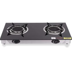 Barton Deluxe Propane Gas Range Stove 2 Burner Cooktop Auto Ignition Outdoor Grill Camping Stoves Station LPG