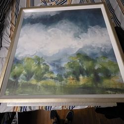 38x38 Framed Contemporary Modern Artwork 