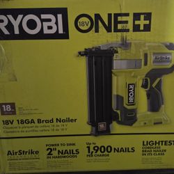 Ryoba 18ga Cordless Brad Nailer (Tool Only) 