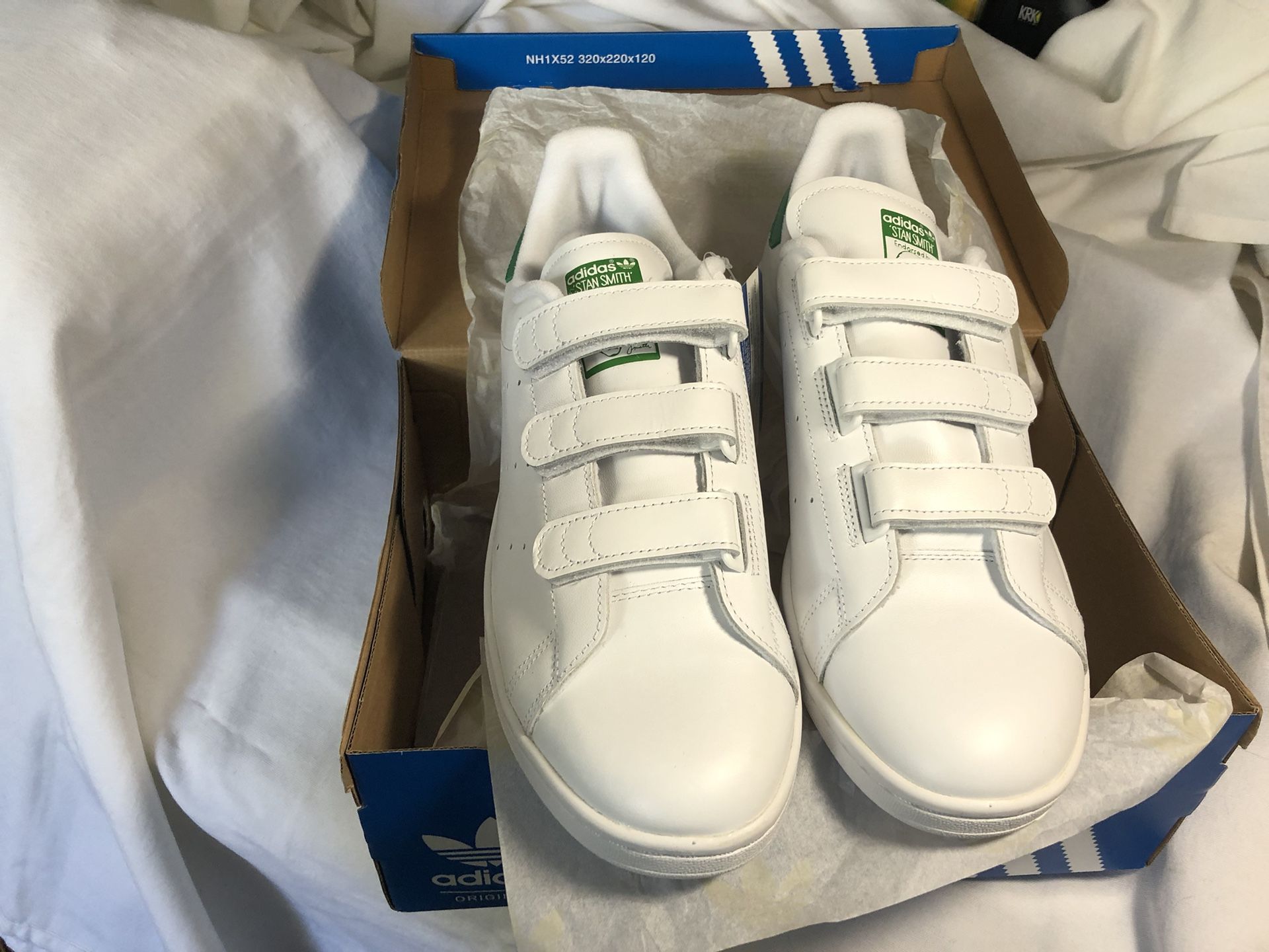 Adidas Stan Smith Velcro White Size 11