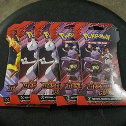 Pokemon Cards! Destined Rivals Sleeved Booster Pack - 5 Available