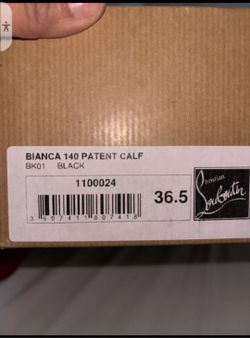 Christin Louboutin Black Shoe