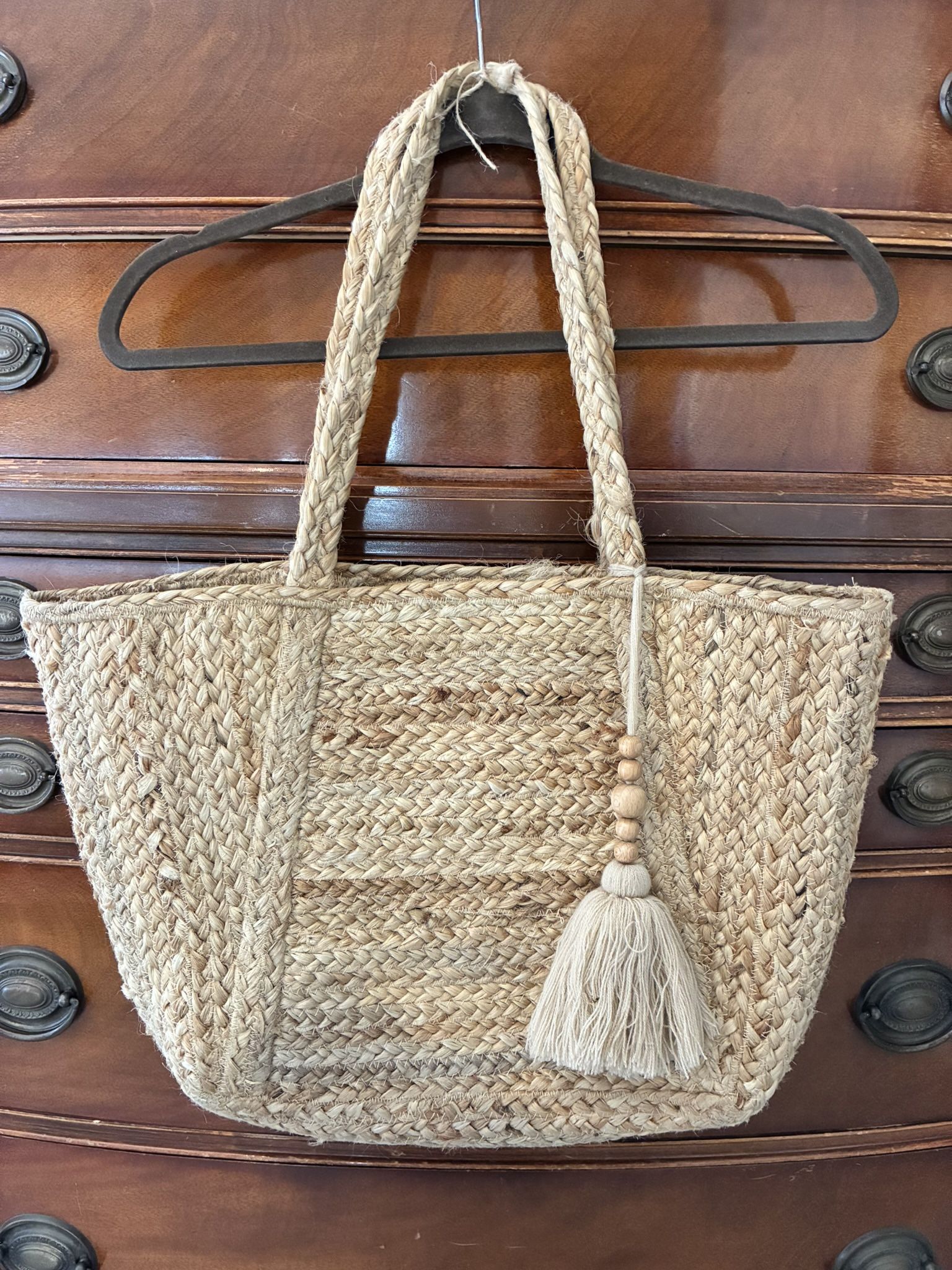 Boho Natural Fibers Tote Bag