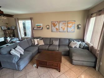 Large Grey Sectional couch from Jerome’s