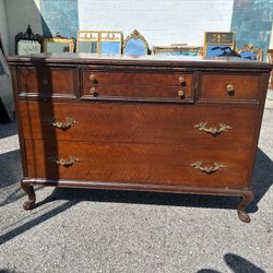 Vintage 1930s McCreery Master-Made Solid Wood Dresser Credenza