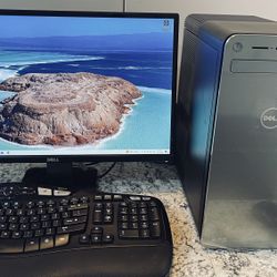 Dell XPS 8910 PC w/22" Monitor, Wireless Keyboard/Mouse