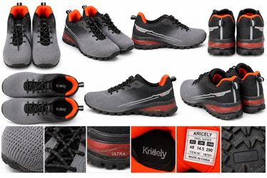 Kricely Men’s Trail Running / Hiking Shoes – Size EU 48 (Approx. US 13.5)