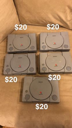 Ps1 PlayStation console consoles controller controllers wires lot