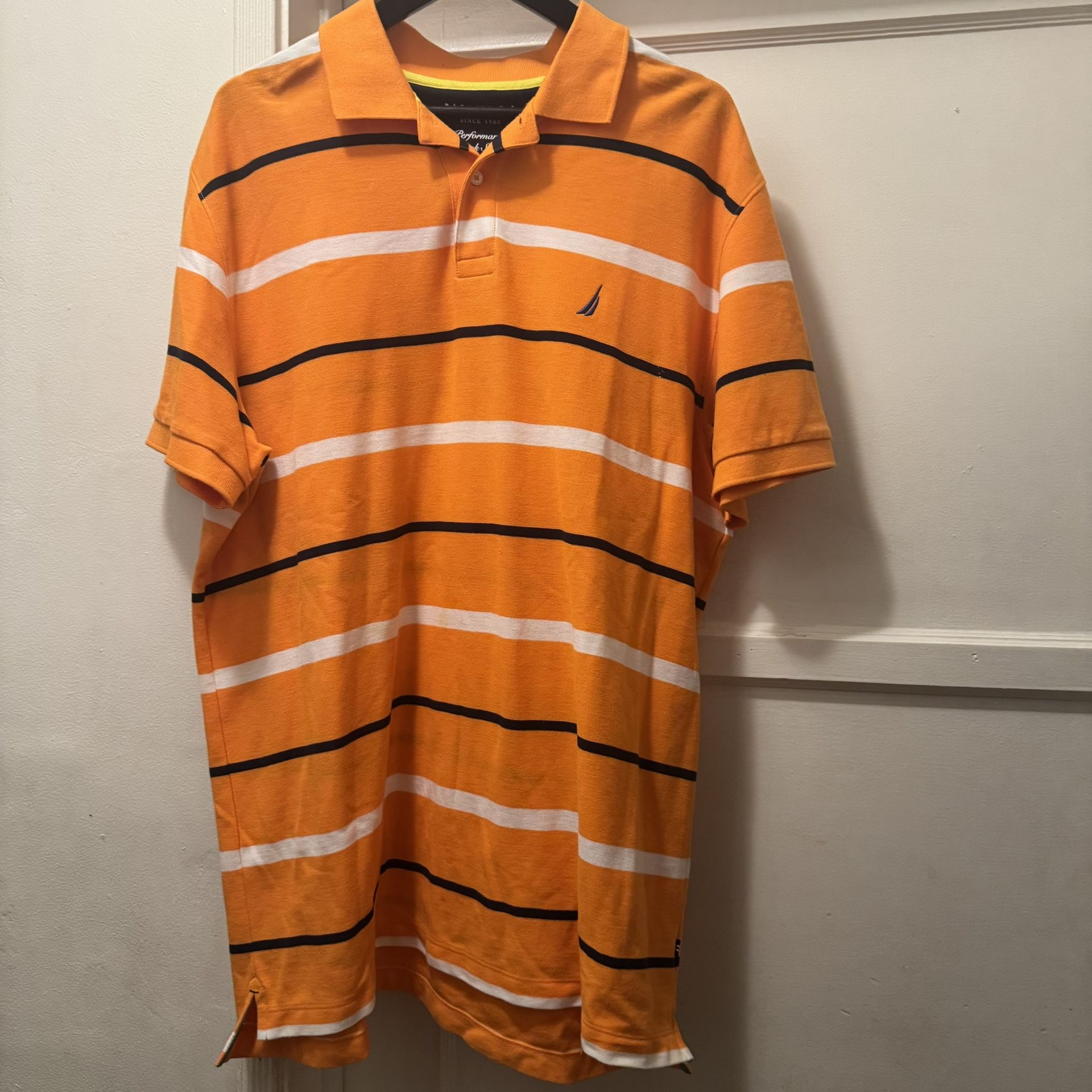Náutica Men’s Stripe Shirt Size XL Classic Fit