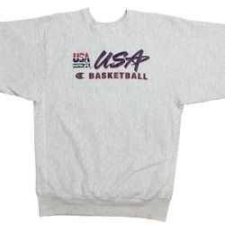 Vintage 90s Champion USA Basketball Olympics Dream Team 92 Gold Medal Sweatshirt