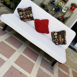 NYHAMN  IKEA Sleeper sofa, with foam mattress. Black/White