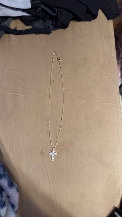 Gold cross chain