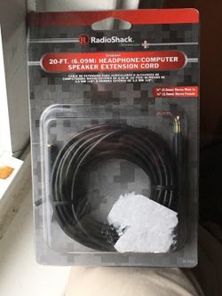 Radio Shack 20 FT Headphone / Computer Speaker Extension Cord