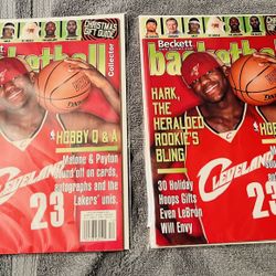 Lebron James Beckett Basketball Magazines ( 2 ) 