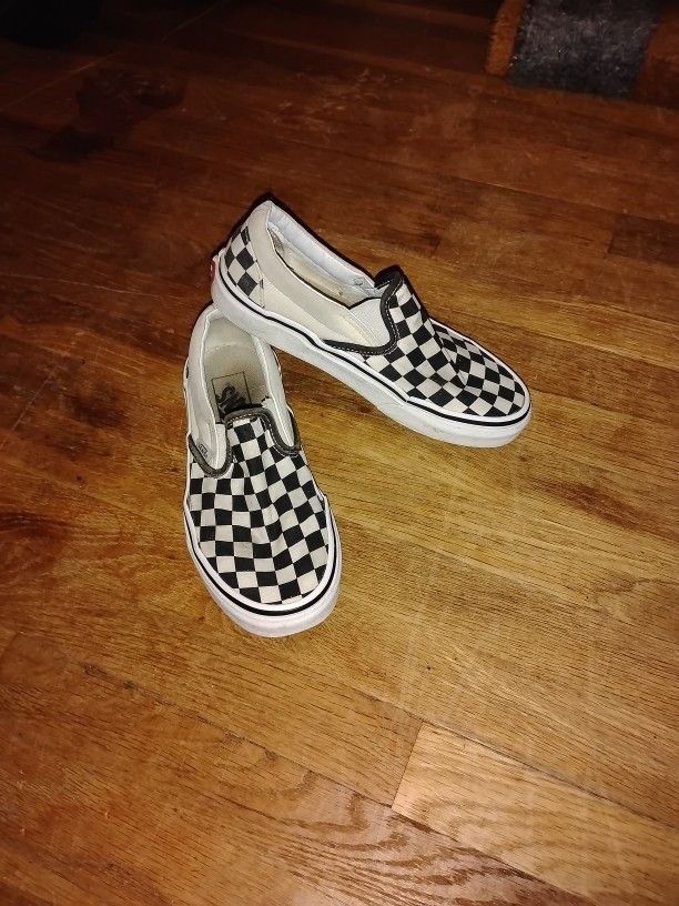 Vans Checkered Slip-ons. Size 4.5